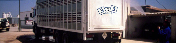 D&eacute;sinfection d'un camion