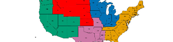 R&eacute;gions v&eacute;t&eacute;rinaires de l'USDA-APHIS