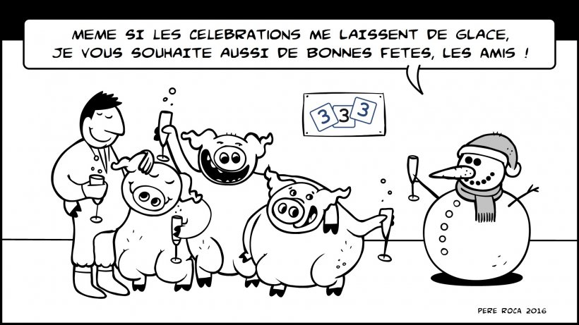 &iexcl;L'équipe de 333 vous souhaite de joyeuses fêtes !
