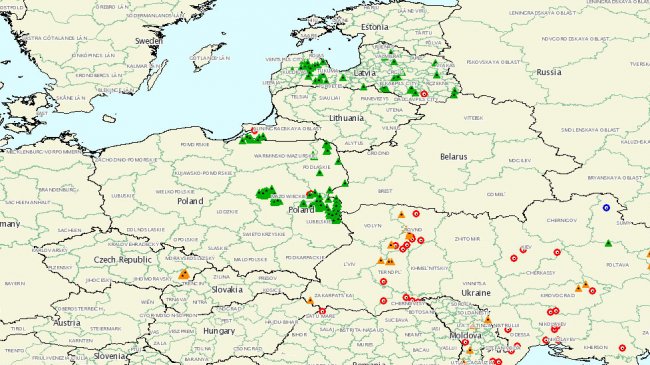 <p>Eclosions de peste porcine africaine en Europe en 2018. Source : OIE, actualis&eacute; le 26/01/2018</p>
