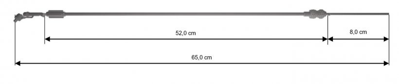 Figure 3. Dimensions du nouveau dispositif d&#39;IA con&ccedil;u pour l&#39;ins&eacute;mination intracervicale profonde chez les femelles nullipares.
