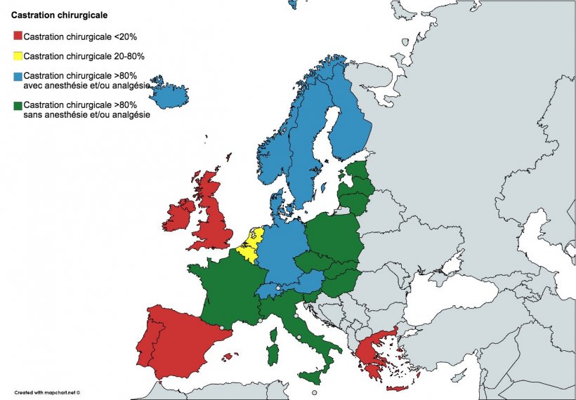 Source: Second progress report 2015 &ndash; 2017 on the European declaration on alternatives to surgical castration of pigs
