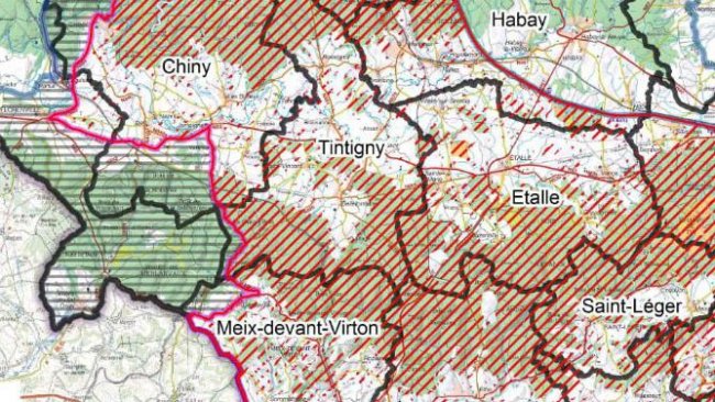 Carte des limites des zones de circulation à partir du 4 octobre 2019.