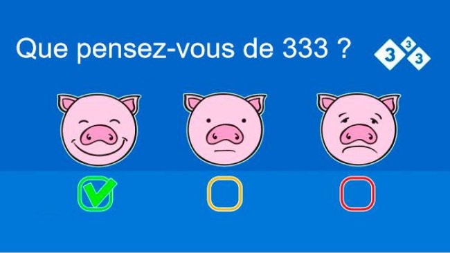 que pensez-vous de 333