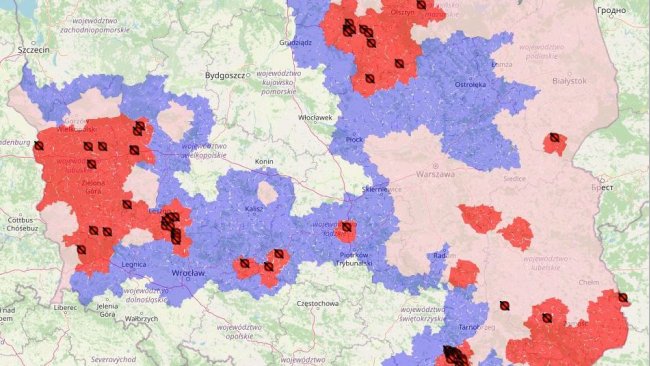 Carte des foyers de PPA en 2021. Situation au 3 septembre 2021.
