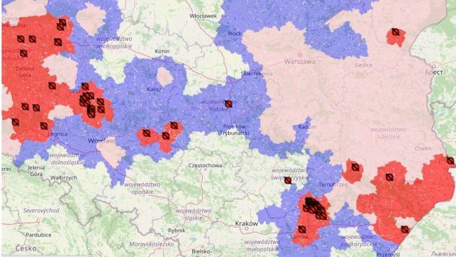 Foyers de peste porcine africaine en 2021