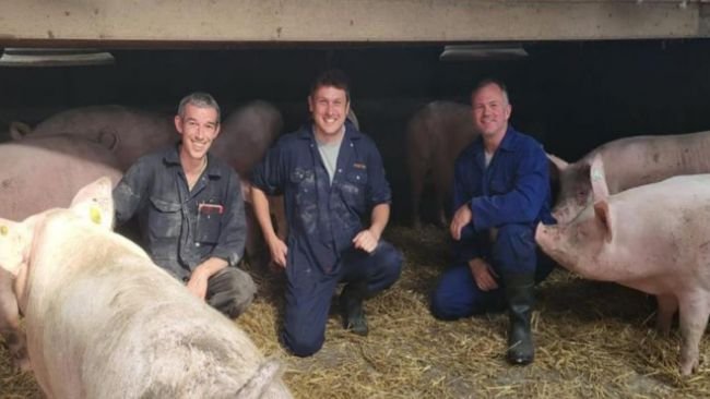 Kevin Scott, Directeur des unités Park & Top, Jamie Wyllie, propriétaire de Ruchlaw et Graham Dolan le Directeur Général