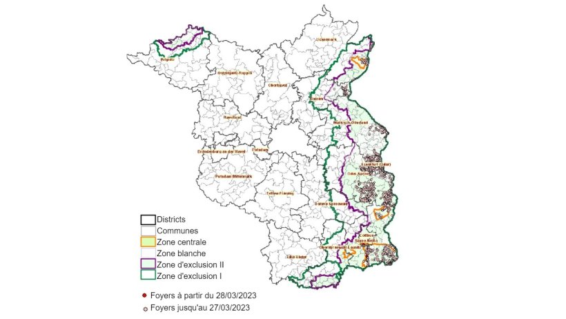 Situation g&eacute;n&eacute;rale dans le Land du Brandebourg (au 5 avril 2023)
