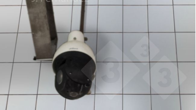 Cam&eacute;ra du syst&egrave;me de vid&eacute;osurveillance install&eacute; dans un abattoir.
