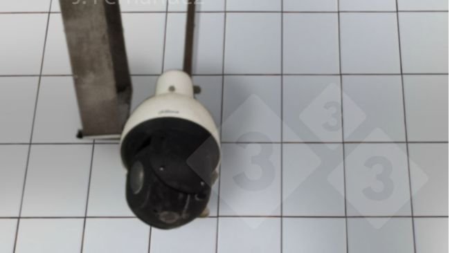 Caméra du système de vidéosurveillance installé dans un abattoir.