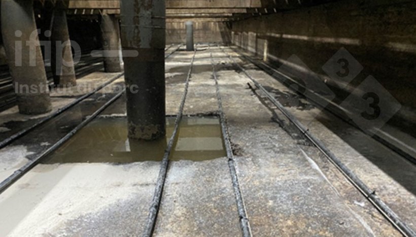 Lisiothermie fond de fosse en conditions exp&eacute;rimentales. Source : IFIP.
